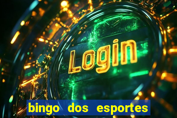 bingo dos esportes para imprimir